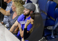 PEOPLE - US Open: Mirka und Promis am Match Roger Federer gegen Feliciano Lopez  