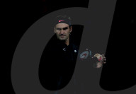 PEOPLE - US Open: Man in black - Roger Federer beim Training