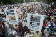 NEWS - Indien: Muslime aus Kashmir protestieren gegen den Genozid an den Rohingyas