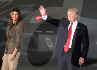 NEWS - Donald und Melania Trump reden auf der Militär-Basis in Maryland