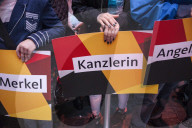 NEWS - Angela Merkel bei einer Wahlkampfveranstaltung in Hamburg