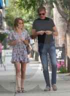 PEOPLE - David Hasselhoff und Hayley Roberts spazieren durch Ventura