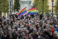 Rally against the Nazi demonstrations, Gothenburg, Sweden - 29 Sep 2017