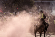 Neo-Nazi 'Nordic Resistance Movement' demonstration, Gothenburg, Sweden - 30 Sep 2017