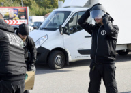 Rechtsextreme Schwedischen Widerstandsbewegung demonstriert