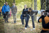 PEOPLE - Stockholm: Victoria und Daniel bei den 'Outdoor Associations' im Wald  