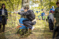 PEOPLE - Stockholm: Victoria und Daniel bei den 'Outdoor Associations' im Wald  