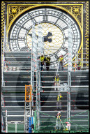 NEWS - London: Das berühmte Urwerk von Big Ben verschwindet hinter dem Baugerüst