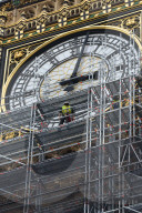 NEWS - London: Das berühmte Urwerk von Big Ben verschwindet hinter dem Baugerüst