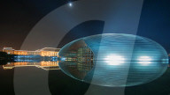 FEATURE - Abgespaced: Nachtaufnahmen des National Centre of Performing Arts in Bejing
