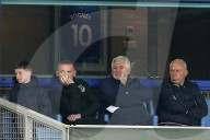 PEOPLE - Wayne Rooney schaut mit Sohn Kai und Schwiegerpapa den Match Everton : Lyon