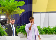 EXKLUSIV - Swiss Indoos Basel: Roger Federer mit Bodyguard 