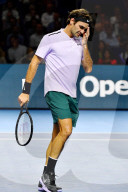 PEOPLE - Tennis Swiss Indoors: Roger Federer steht im Viertelfinal