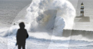 NEWS - Kräftige Winde peitschen über die Nordküste Englands