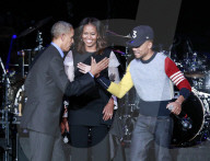 PEOPLE - Chance der Rapper mit Barack und Michelle Obama in Chicago