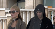 EXKLUSIV - Paris Hilton mit Chris und ihrem Hündli auf Shoppingtour