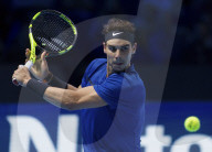 PEOPLE - Tennis ATP Finals: Rafael Nadal gibt nach dem Match gegen David Goffin auf