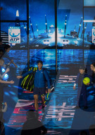 PEOPLE - Tennis ATP Finals: Rafael Nadal gibt nach dem Match gegen David Goffin auf