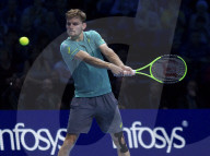 PEOPLE - Tennis ATP Finals: Rafael Nadal gibt nach dem Match gegen David Goffin auf