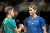 PEOPLE - Tennis ATP Finals: Rafael Nadal gibt nach dem Match gegen David Goffin auf