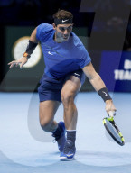 PEOPLE - Tennis ATP Finals: Rafael Nadal gibt nach dem Match gegen David Goffin auf