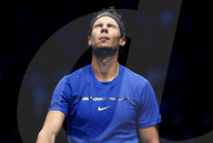 PEOPLE - Tennis ATP Finals: Rafael Nadal gibt nach dem Match gegen David Goffin auf