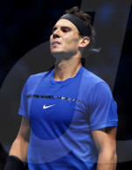 PEOPLE - Tennis ATP Finals: Rafael Nadal gibt nach dem Match gegen David Goffin auf