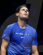 PEOPLE - Tennis ATP Finals: Rafael Nadal gibt nach dem Match gegen David Goffin auf