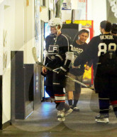 PEOPLE - Selena Gomez begleitet Justin Bieber zum Eishockeytraining