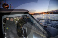 NEWS - Ukraine: Präsident Poroschenko nimmt an einer Probefahrt der Küstenwache teil