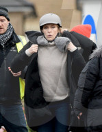 EXKLUSIV - Velosturz von Toni Collette bei den Dreharbeiten von "Wanderlust"