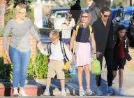 PEOPLE - Jennifer Garner bringt ihre Kinder zur Schule