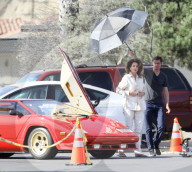EXKLUSIV - Cindy Crawford macht ein Fotoshooting im 80er Jahre-Stil