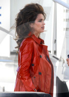 EXKLUSIV - Cindy Crawford macht ein Fotoshooting im 80er Jahre-Stil