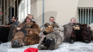 FEATURE - Traditioneller Krampus-Lauf in München auf den Weihnachtsmärkten