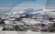 FEATURE - Schnee im Brecon Beacons National Park in Wales