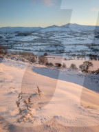 FEATURE - Schnee im Brecon Beacons National Park in Wales