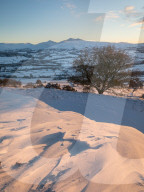 FEATURE - Schnee im Brecon Beacons National Park in Wales
