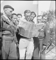 Französische Widerstandskämpfer an der Schweizer Grenze 1944