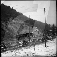 Felssturz in Erlinsbach, Aufräumungsarbeiten; 1957
