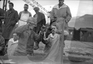 Soldaten der US-Armee mit Funkanlage; 1946