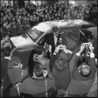 Ex-König Faruk an Hochzeit von Simeon von Bulgarien, Vevey 1962