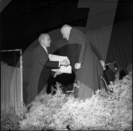 100 Jahre ETH 1955: Rektor Schmid, Professor Stucky
