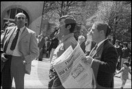 Ausländische Arbeitnehmer bei 1. Mai Demonstration in Zürich 1973