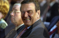 Christoph Blocher und Gerhard Schröder 2004