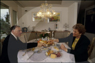 Jules Kyburz mit seiner Frau Edith Kyburz 1994