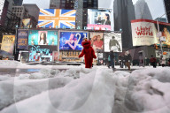 NEWS - USA: Heftige Schneefälle in New York