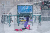 NEWS - USA: Heftige Schneefälle in New York