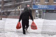 NEWS - USA: Heftige Schneefälle in New York
