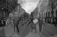 Protest der "Bunkerjugend" in Zürich an der Fasnacht 1971